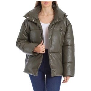 Bagatelle NYC Vegan Leather Puffer